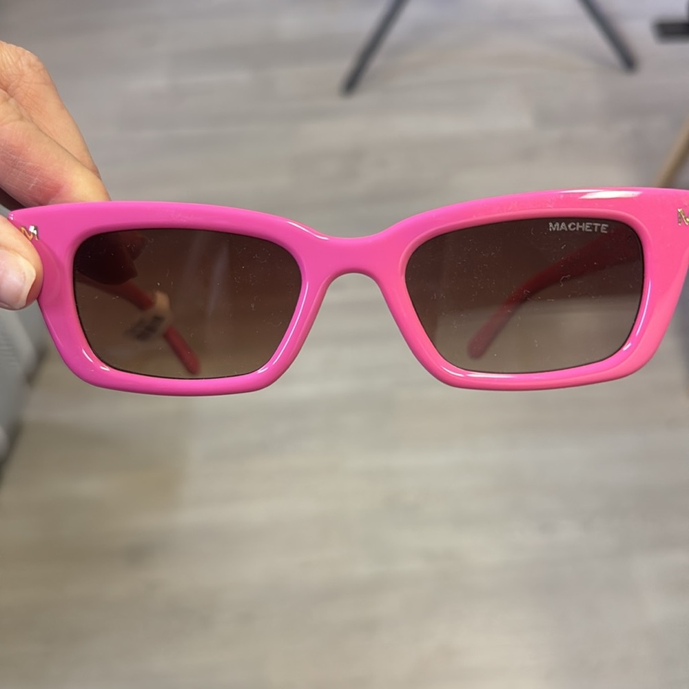 Machete Ruby Sunglasses- Neon Pink - Picture 4 of 4